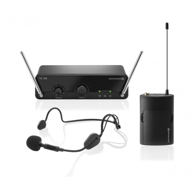 8-Channel VHF Wireless Headset Microphone System, 174 - 184 MHz