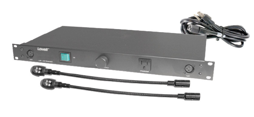 Rackmount Power Panel with Goosneck Lights and AC Power