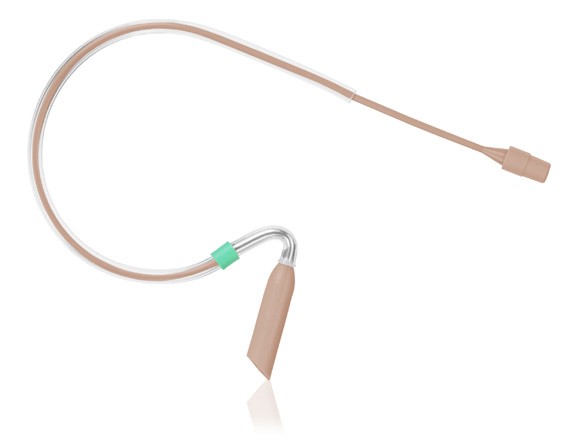 E2 Earset Microphone in Light Beige with 4-Pin Hirose for Audio-Technica Wireless