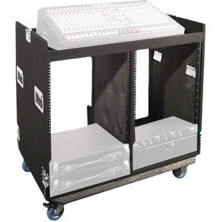 14RU Case Combo DualWide Combo Rack Case