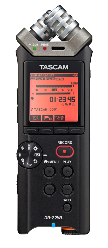 Portable Handheld Stereo Recorder with Onboard WiFi