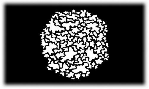 Ameba Breakup Image Pattern Steel Gobo