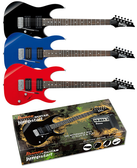 Jumpstart Pack with Black GRG Electric Guitar