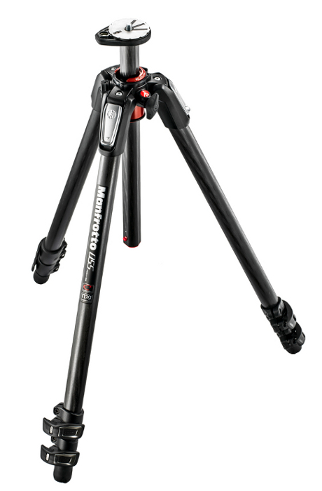 055 Carbon Fiber 3-section Tripod with Horizontal Column
