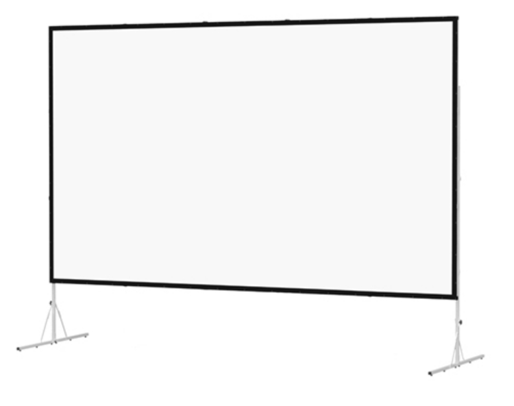8' x 14' Black Frame Fast-Fold Deluxe Screen with Heavy Duty Legs
