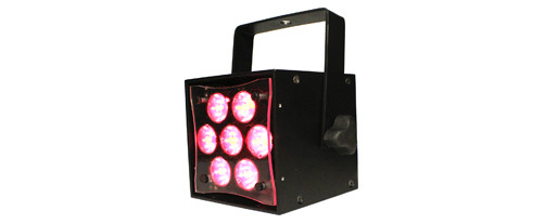 LED Spot/Profile RGBW Light in Black with Power Cord