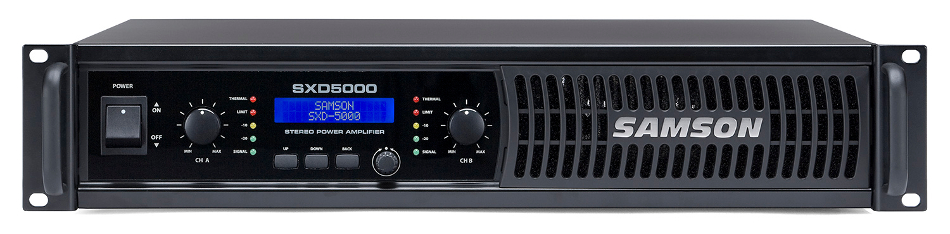 Stereo Power Amplifier with DSP, 750 Watts Per Channel at 4 Ohms