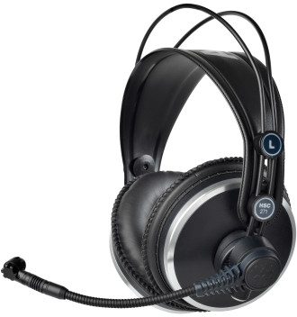Professional Headset with Cardioid Condenser Microphone and 6-Pin Mini XLR-M Connector