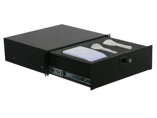3RU Locking Rack Drawer with Foam