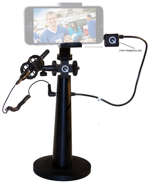 Smartphone Video Capture Accessory Kit with Shotgun Microphone, Mount, Handle and Windscreen