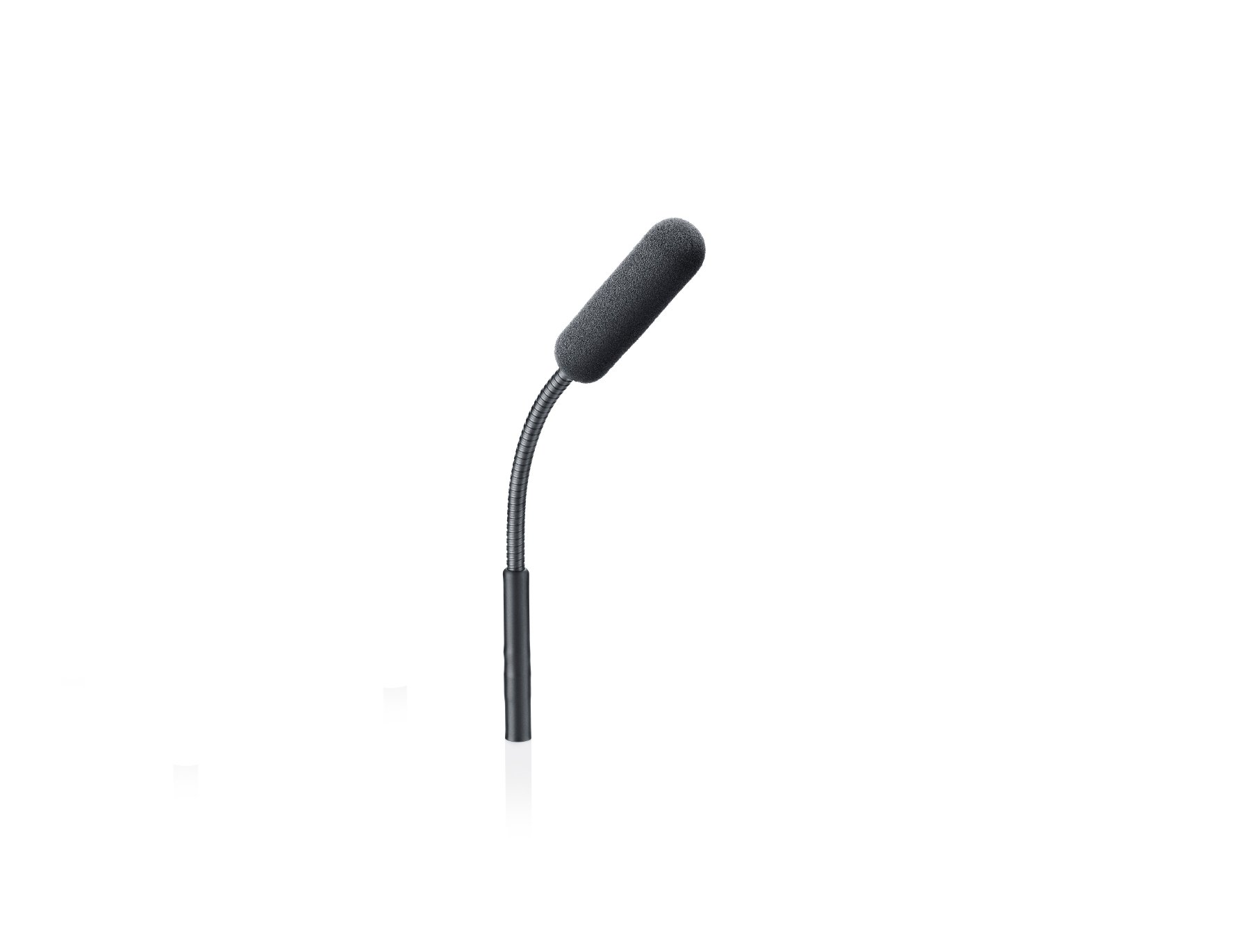 d:screet Supercardioid Gooseneck Podium Microphone in Black with 6" Boom and MicroDot Termination