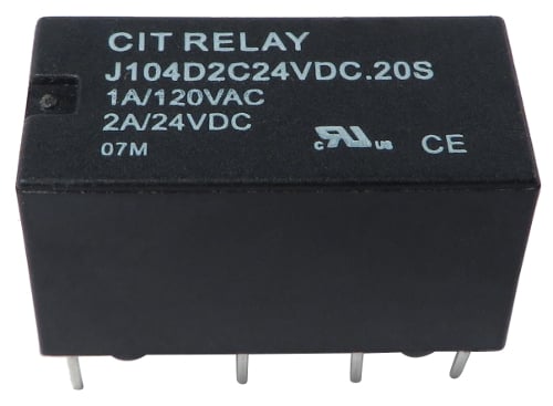 DPDT DIP 24v 8.3mA Relay