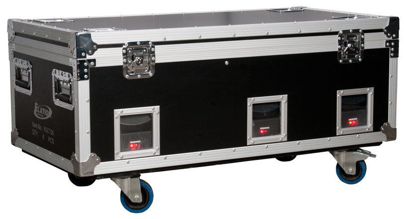 6 x Volt Q5E 10W RGBW Fixtures with Charging Road Case