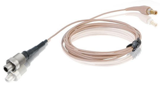 Replacement Cable for H6 Headset Microphone with 3-Pin Lemo Connector in Tan