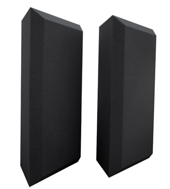 1 Pair of 24" H Acoustic Beveled Corner Bass Traps