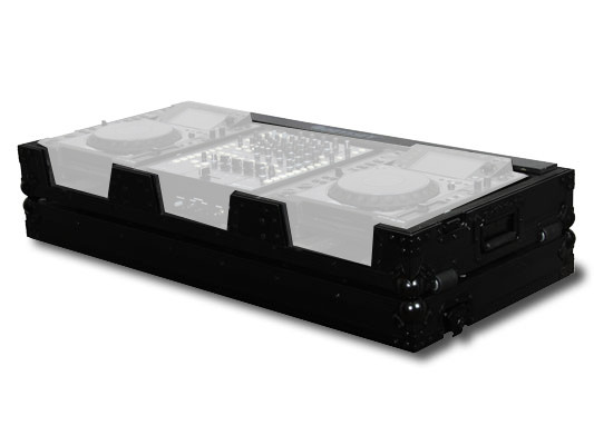 Black Label Series DJ CD Coffin Case for 12" Mixer & (2) Large-Format CD Players