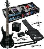 Jumpstart Electric Bass Package with Black Electric Bass
