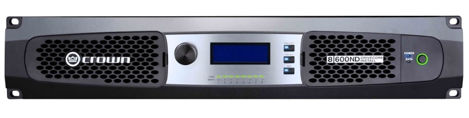 8-Channel Network Amplifier with AVB Technology and 70V/100V or Low Impedance Operation