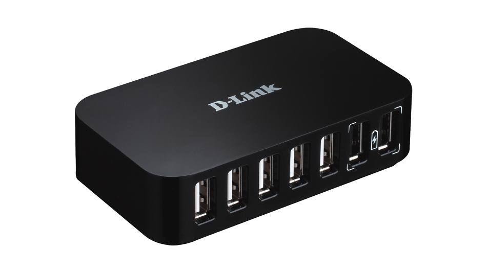 D-Link QuickMedia 7 Port High Speed USB 2.0 Hub