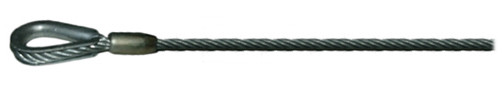 1/4 x 12" Wire Rope Assembly