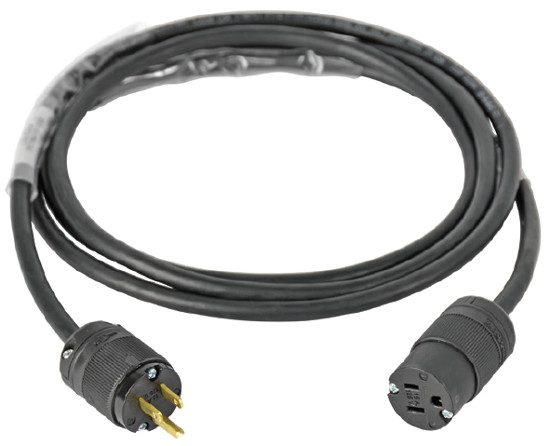 25' ft 15A 125VAC NEMA 5-15 White Extension Cable