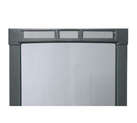 45 RU Curved Plexi Front Door for PFDA Series Racks