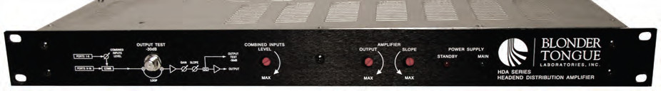 8 Port 860 MHz Headend Distribution Amplifier and Combiner