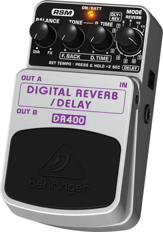 Digital Stereo Reverb/Delay Effects Pedal