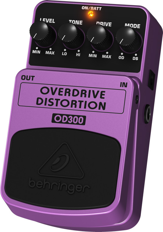 2-Mode Overdrive/Distortion Effects Pedal