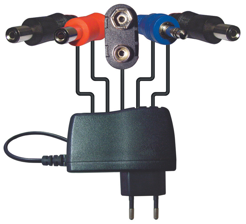 All-Country DC 9V/1.7 A Power Adapter with Mains Adapters