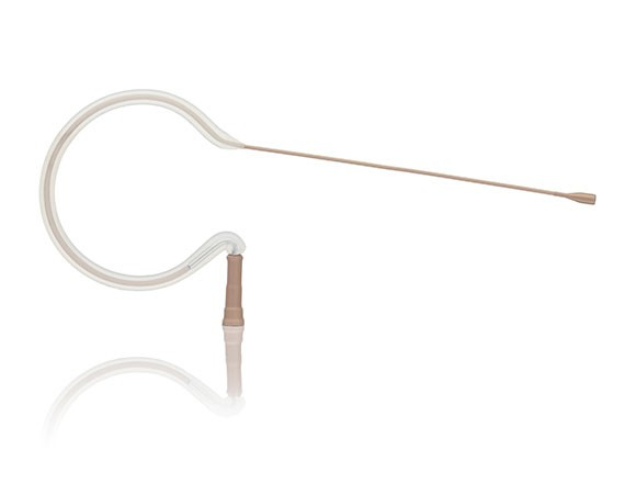 E6 Omnidirectional Headset Microphone for Revolabs with Flexible Boom and 2mm Duramax Cable in Tan
