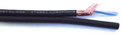 Wire Stereo Mic Cable 24g 2c 328ft