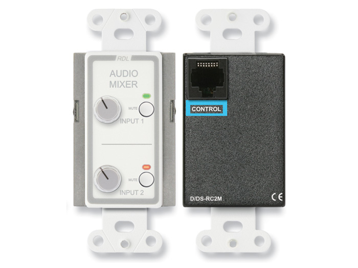 D-Series Two Source Remote Audio Mixing Control with Muting