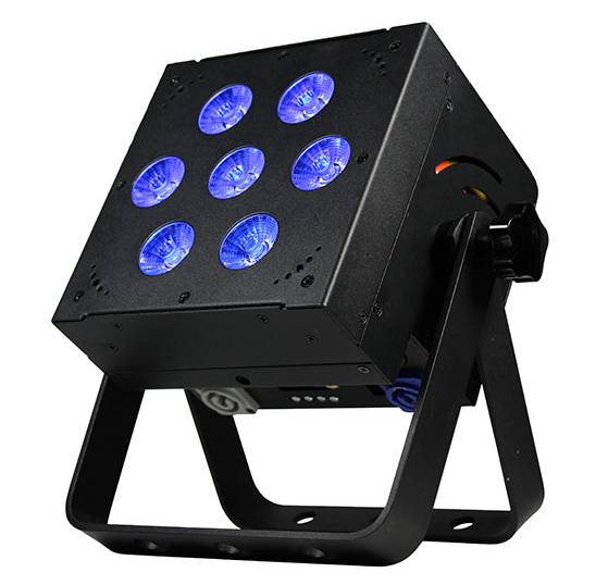 7 x 15W RGBAW LED Par Can with UV in White