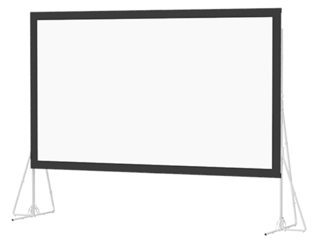 257" 16:9 HDTV Heavy Duty Fast-Fold Deluxe Screen System with Dual Vision Surface