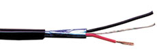 1000 ft Roll of 22 AWG Microphone Cable in Black