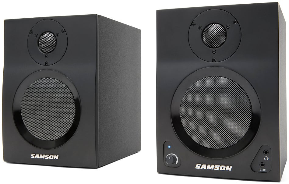 2-Way Active Studio Monitors with 4" Woofers and Bluetooth