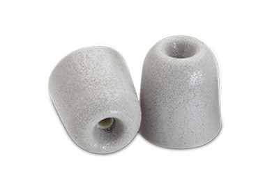 3 Pairs of Large Foam Tips for Earbuds in Platinum