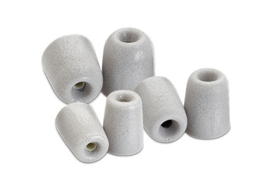 3 Pairs of Foam Tips for Earbuds in Platinum - Small, Medium, Large