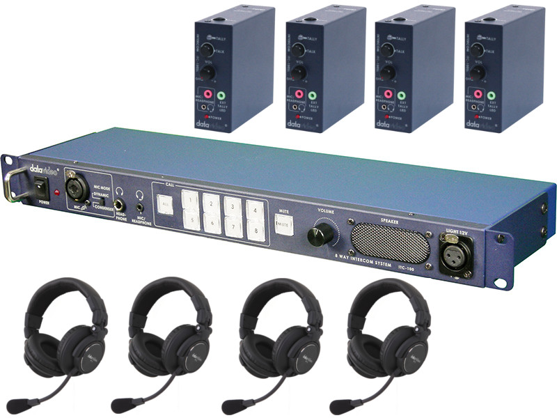 ITC-100 Intercom System Combo Product Package for Four Users