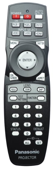 Remote for PT-DW740, PT-DX810 and PT-DZ680