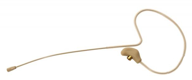 Omnidirectional Condenser Headset Microphone for Sennheiser Wireless Systems in Tan