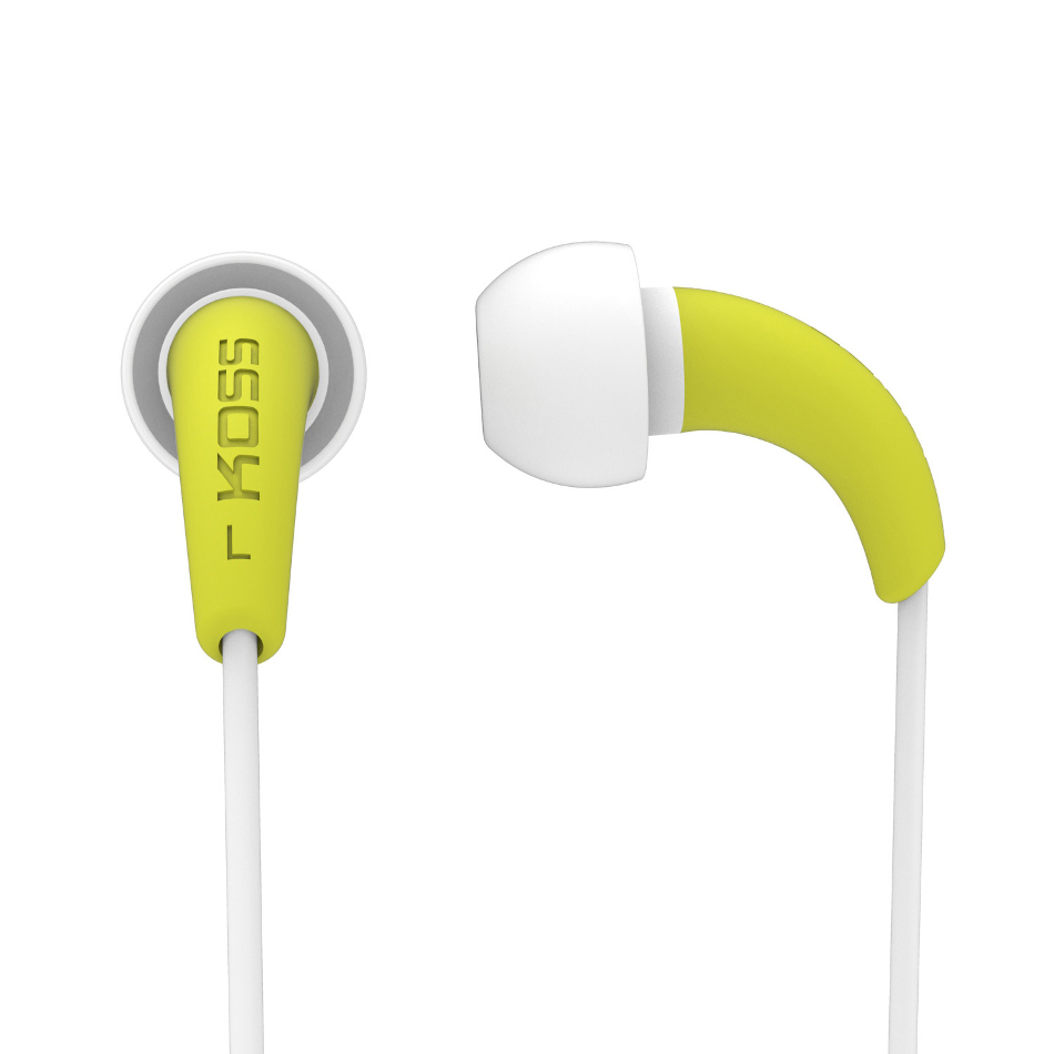 Sweat Resistant Compact Earbuds in Lime