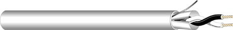 1000' 2-Conductor 14AWG Stranded Communication Cable in Gray