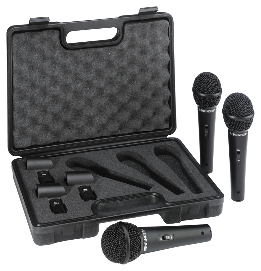 3-Pack of Dynamic Handheld Vocal/Instrument Cardioid Microphones