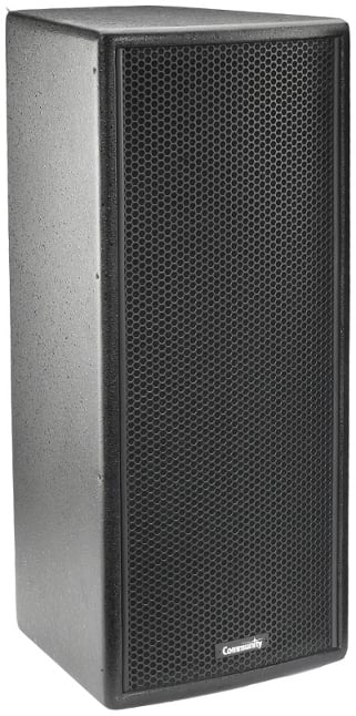 VERIS 2 Series 2x 8" Two-Way Full-Range Loudspeaker in Black with Built-In 200W Autoforrmer