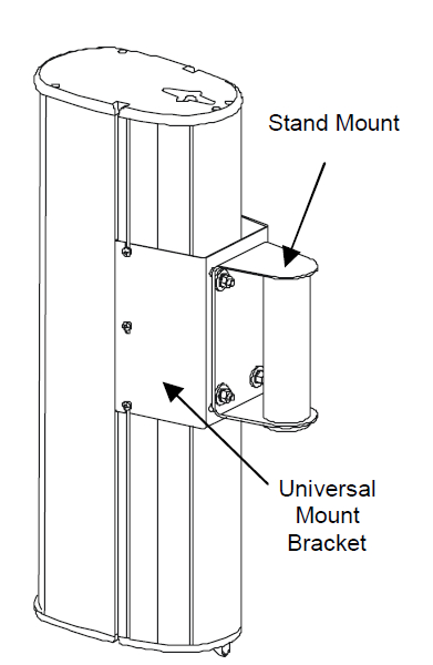 Stand Adapter Kit in Black for ENTASYS 200 Series Speaker Models