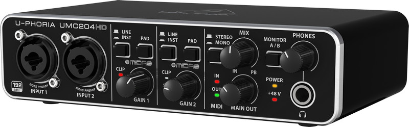 2x4 USB Audio/MIDI Interface
