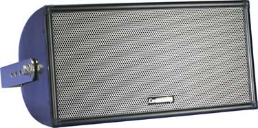 Quasi 3-Way Full-Range Composite Indoor/Outdoor Speaker with 200W Autoformer for 70V/100V Systems in Black with 8" Woofer and 200W Autoformer