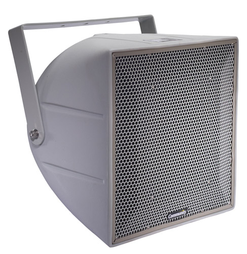 R Series 12" 3-Way Weather-Resistant Loudspeaker in Light Grey